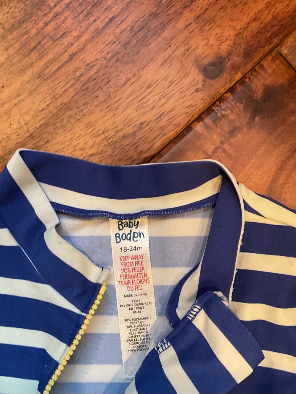 Baby Boden One-Piece Rashguard - Picture 2 of 3